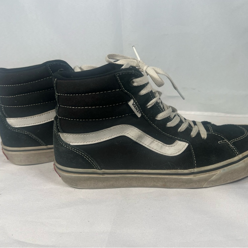 Vans Black High Top Skate Shoes Men’s Size 8 721356 - Picture 4 of 6